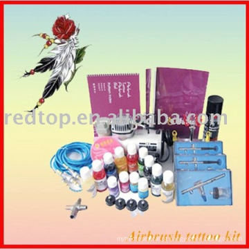 Kit profissional do tatuagem do airbrush